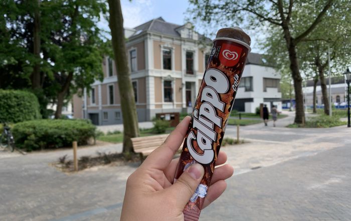 Verkoeling van ijsje tijdens warme dagen bij Nieuwe Buitensociëteit Zwolle.