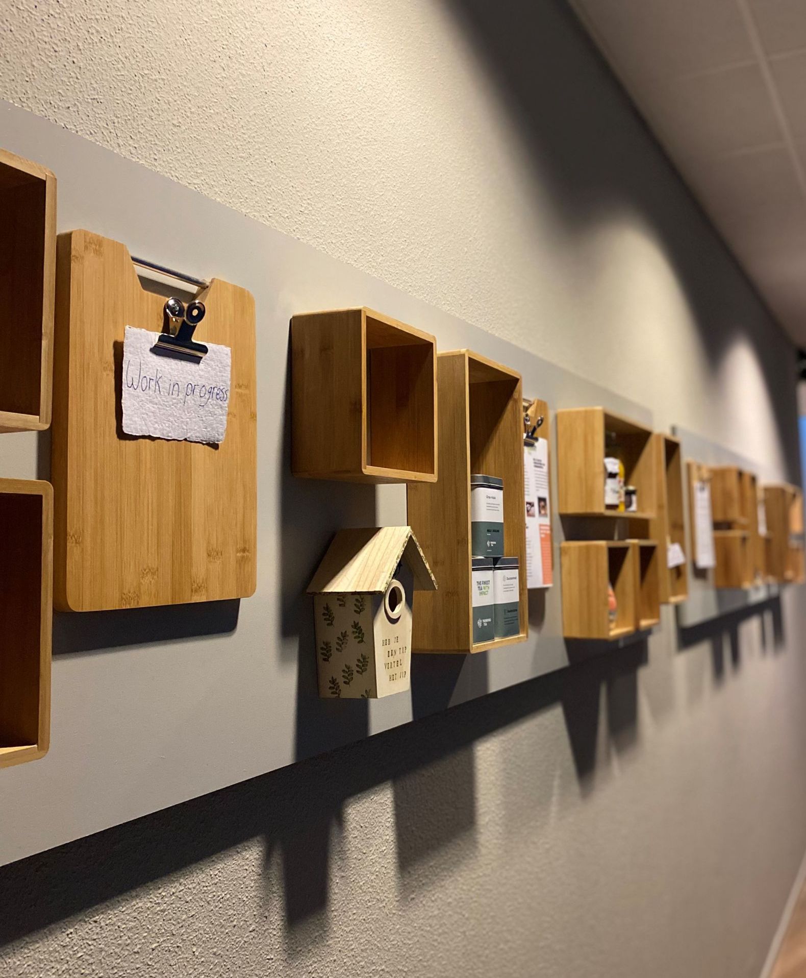 MVO muur in Nieuwe Buitensociëteit Zwolle.