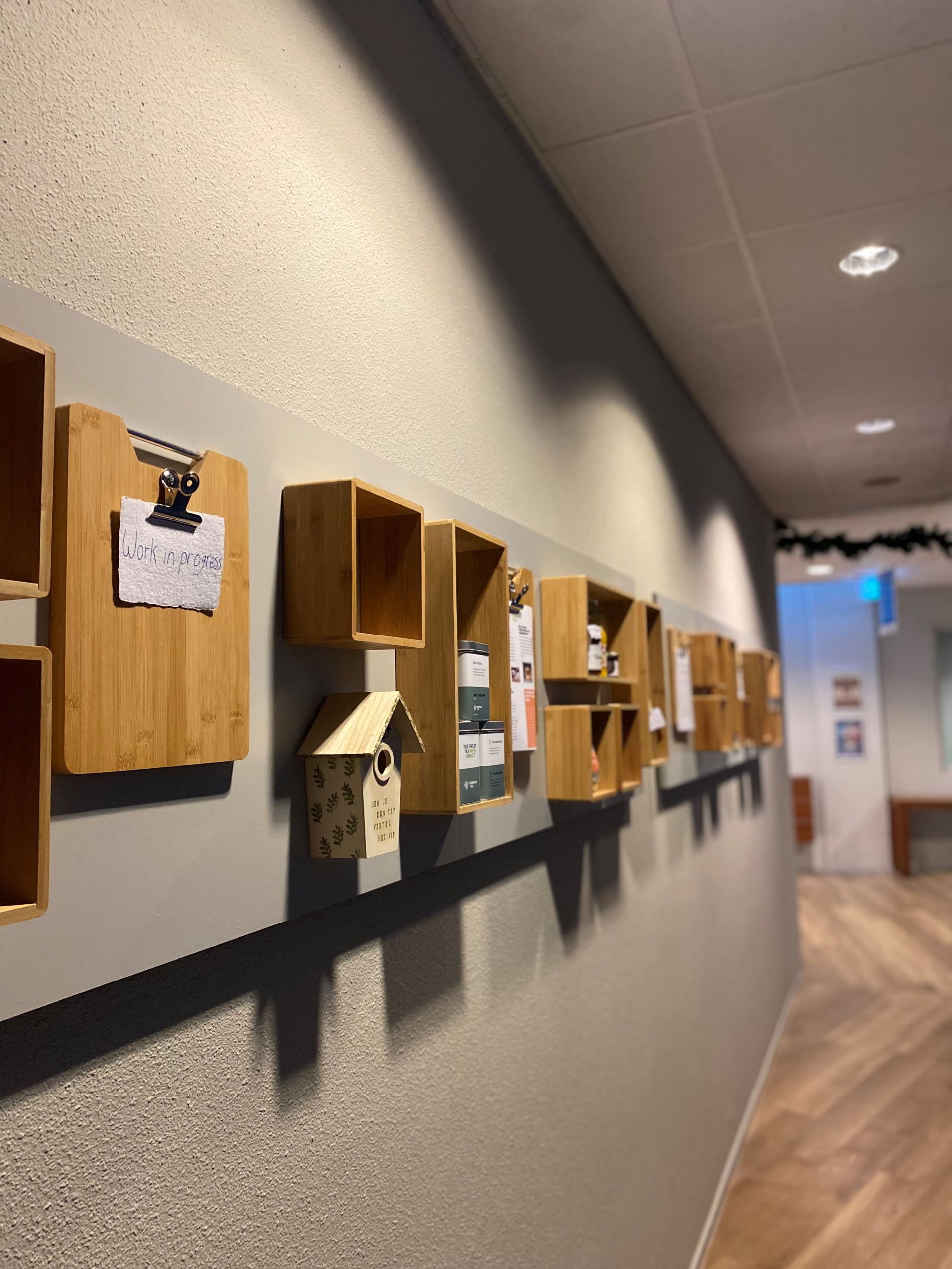 MVO muur in Nieuwe Buitensociëteit Zwolle.